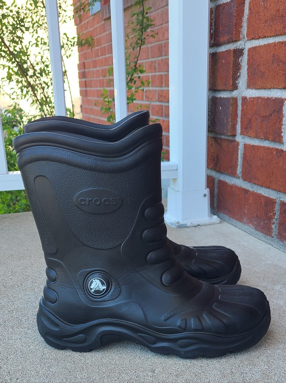 CROCS Black Waterproof Rain Boots